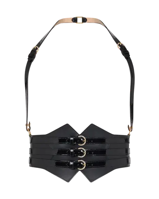 Karolina Harness Black/Crystal | Agent Provocateur