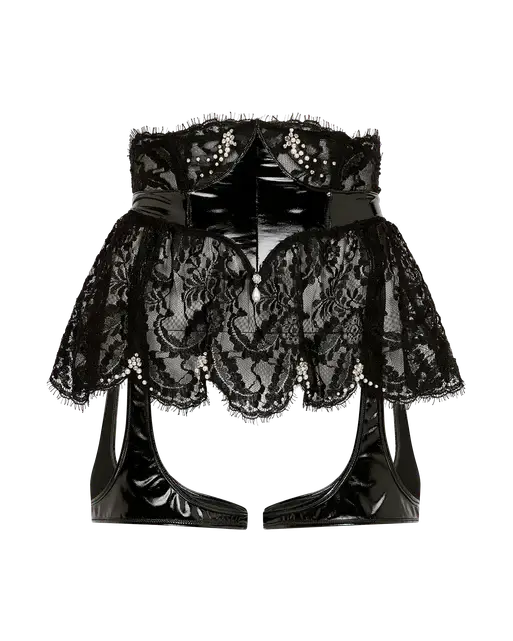 Vivienna Waspie Black/Pearl | Agent Provocateur