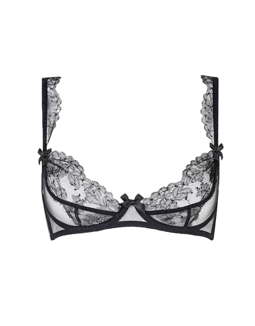 Willa Plunge Non Padded Bra Black | Agent Provocateur