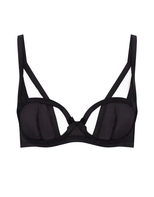 Joan Balconette Underwired Bra Black | Agent Provocateur