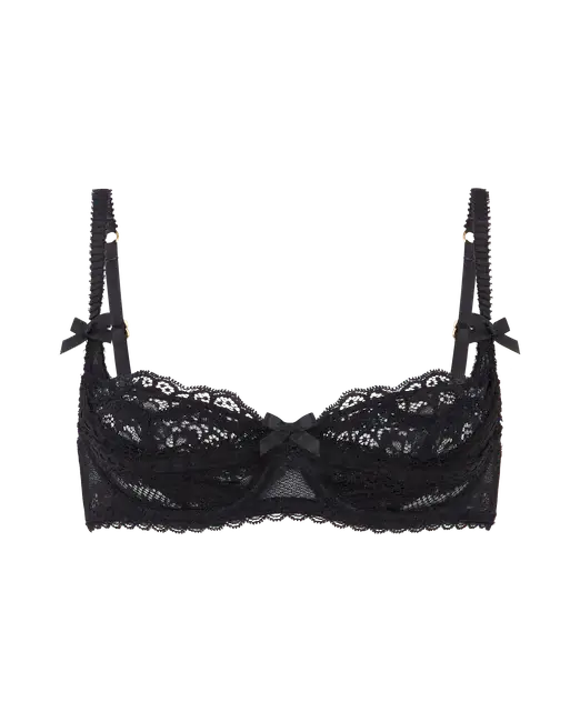 Maxwell Balconette Underwired Bra  Black | Agent Provocateur