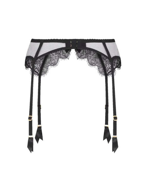 Lorna Lace Suspender Black | Agent Provocateur