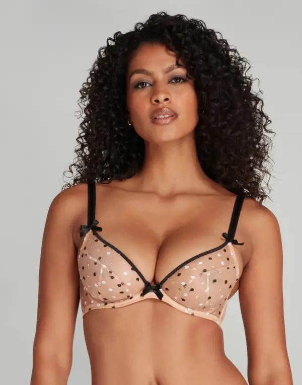Brie Plunge Underwired Bra Black | Agent Provocateur