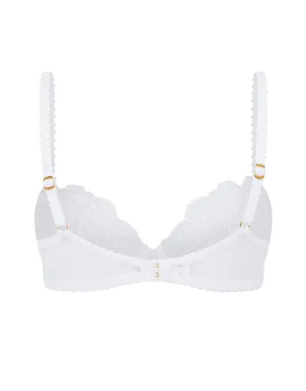 Jayce Plunge Underwired Bra White | Agent Provocateur