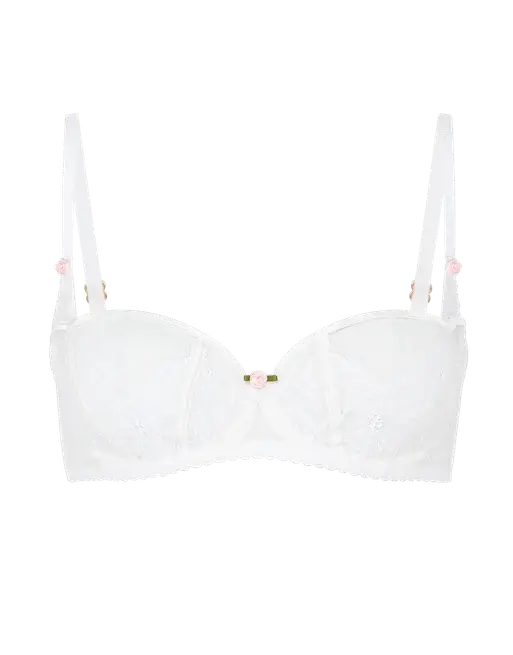 Clarissa Balconette Underwired Bra White | Agent Provocateur