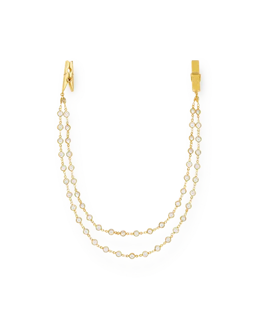 Luxie Nipple Clamps Gold/Crystal | Agent Provocateur