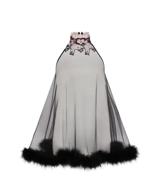 Andiee Babydoll Black/Baby Pink | Agent Provocateur