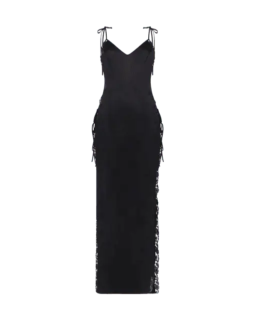 Babsie Long Slip Black | Agent Provocateur