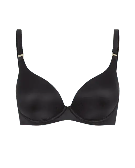 Paige Moulded Plunge Underwired Bra Black | Agent Provocateur