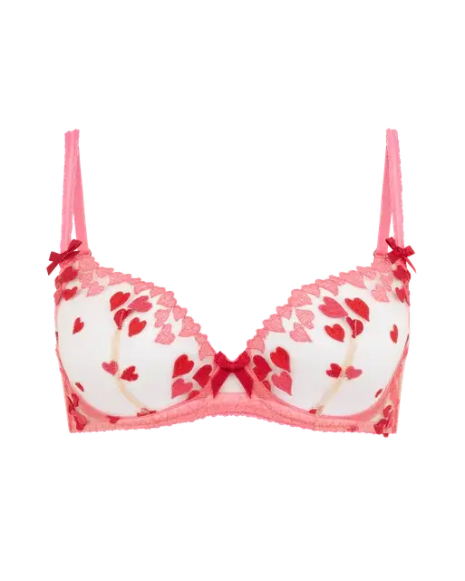 Cupid Plunge Underwired Bra Pink | Agent Provocateur