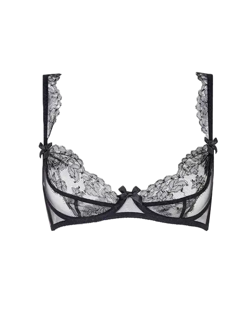 Willa Plunge Non Padded Bra Black | Agent Provocateur