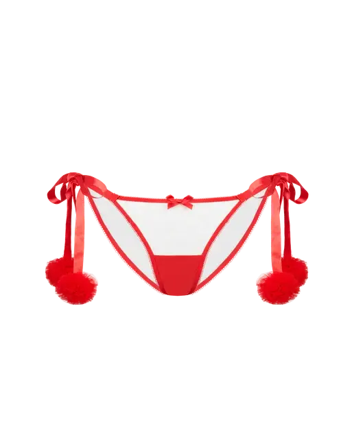 Hotpants Tie Side Brief Lilac/Lime | Agent Provocateur