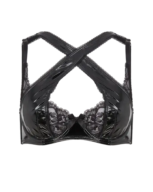 Vicki High Apex Underwired Bra Black | Agent Provocateur