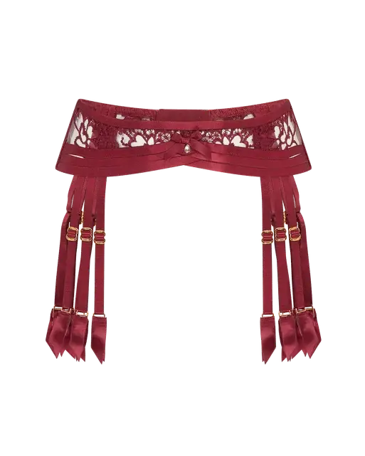 Dioni Suspender Burgundy | Agent Provocateur