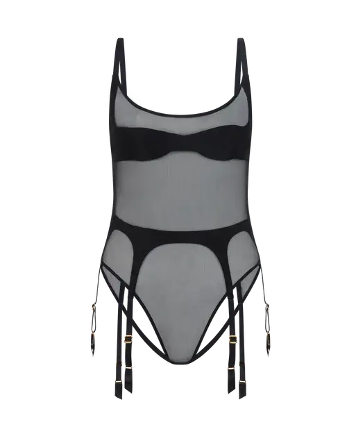 Jessah Bodysuit Black | Agent Provocateur