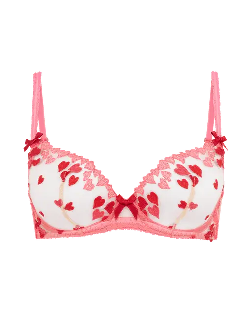 Cupid Plunge Underwired Bra Pink | Agent Provocateur