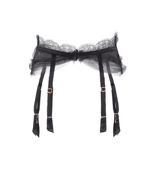 Halley Suspender Black | Agent Provocateur