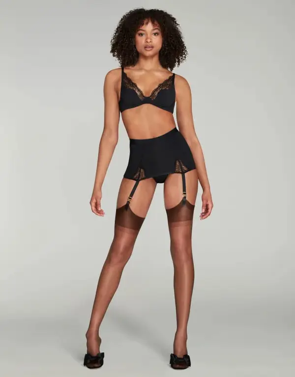 Brigette Padded High Apex Underwired Bra Black | Agent Provocateur