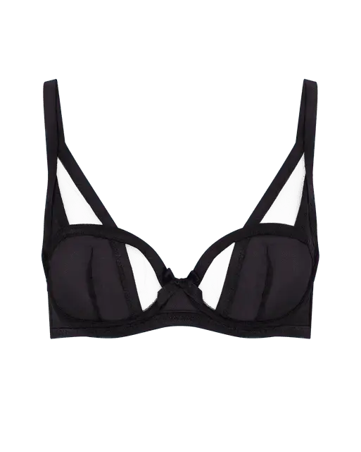 Joan Balconette Underwired Bra Black | Agent Provocateur